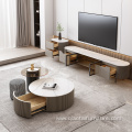 Luxury Living Room Round High Sense Coffee Table